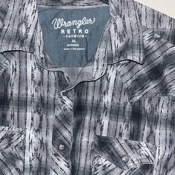 Wrangler retro long sleeve pearl snap size XL - Picture 2 of 4